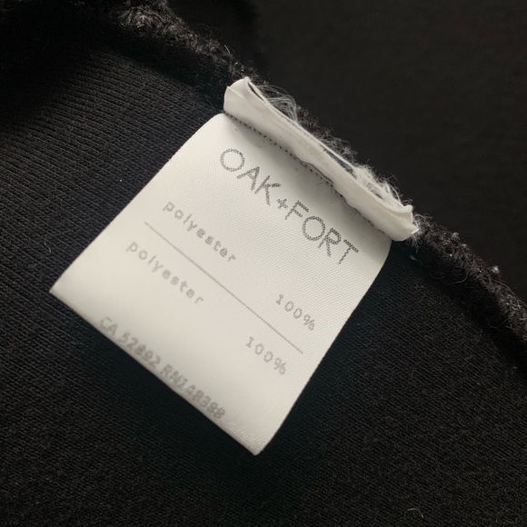 OAK + FORT Charcoal Grey Mid-length Vest w/Pockets - Picture 8 of 10